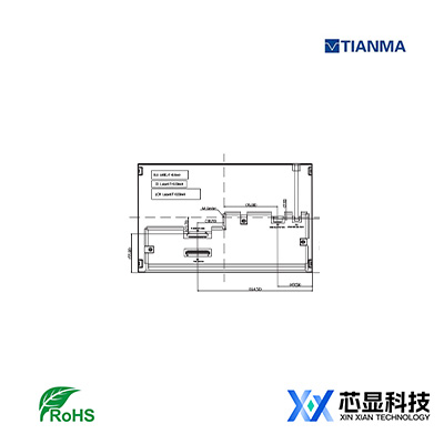 天马10.6寸工业液晶屏P1060WXF1MA00-特殊尺寸10.6寸军工级显示屏
