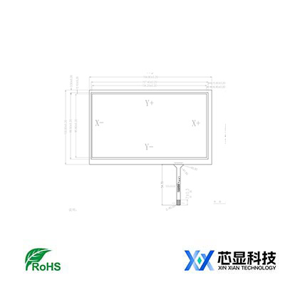 芯显7寸四线电阻触摸屏XX1873-7.0-7寸电阻触摸屏