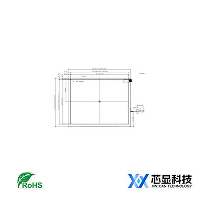 XX104XD2001高性价比工控屏 | 芯显10.4寸800×600宽温液晶 LVDS接口 -20~70℃工况 350nit亮度