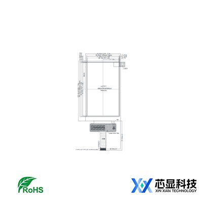 芯显4.3寸MIPI接口液晶模组XX043WVFIA-480*800分辨率模组