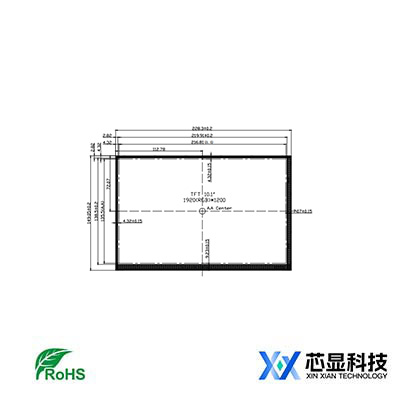 XX101WUM-N63超清工业屏-10.1寸1920×1200-MIPI接口全视角医疗级显示模组