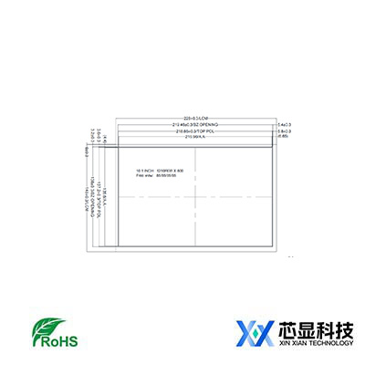 芯显10.1寸宽温高亮液晶屏G101HHM4001-LA01规格参数-1000流明高亮显示